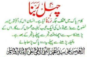 Chahal Rabbana 40 Duas pdf free download