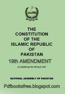 The Constitution of Pakistan 19th amendment English version Free Download