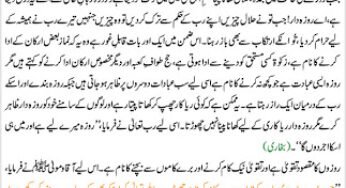 Roza Ka Maqsad Aur Aham Masail